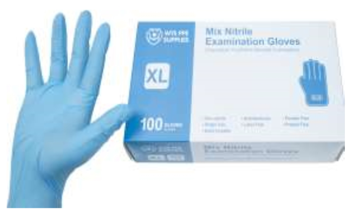 WTS Disposable Mix Nitrile Exam Gloves