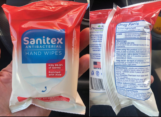 Sanitex Antibacterial Hand Wipes